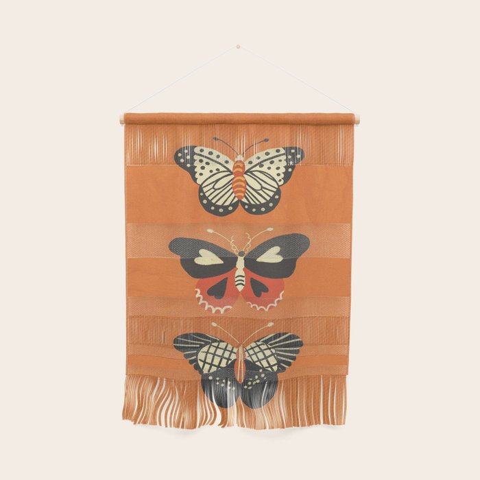 Butterflies in orange Wall Hanging Gallery Image 1