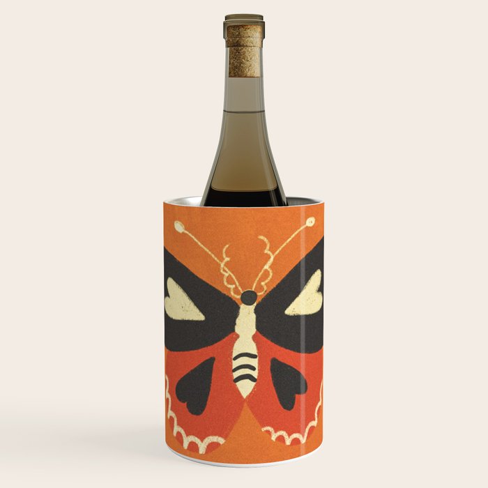 Butterflies in orange Wine Chiller Gallery Image 1