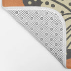 Butterflies in orange Bath Mat Gallery Image 2