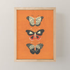 Butterflies in orange Mini Art Print Gallery Image 1