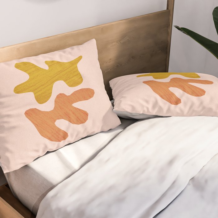 Matisse inspired shapes Pillow Sham Gallery Image 2