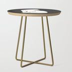 White Cat On Black Side Table Gallery Image 1