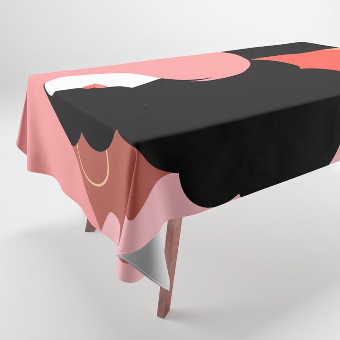 Girl Power we persist  #girlpower Tablecloth Gallery Image 1