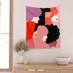 Girl Power we persist  #girlpower Wall Tapestry Gallery Image 2
