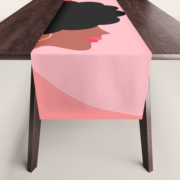 Girl Power we persist  #girlpower Table Runner Gallery Image 1