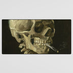 Vincent van Gogh - Skull of a Skeleton with Burning Cigarette Desk Mat Gallery Image 3