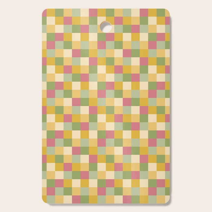  Bold Vintage Checks Pattern - Small XIX Cutting Board Gallery Image 1