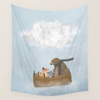 the cloud balloon Wall Tapestry Gallery Image 4