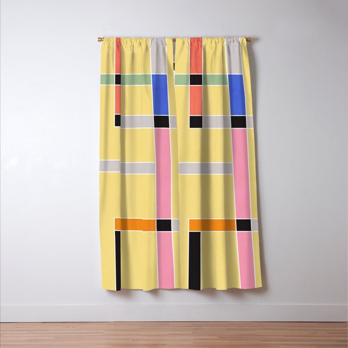 Minimal Geometric Abstraction 63 Window Curtain Gallery Image 3