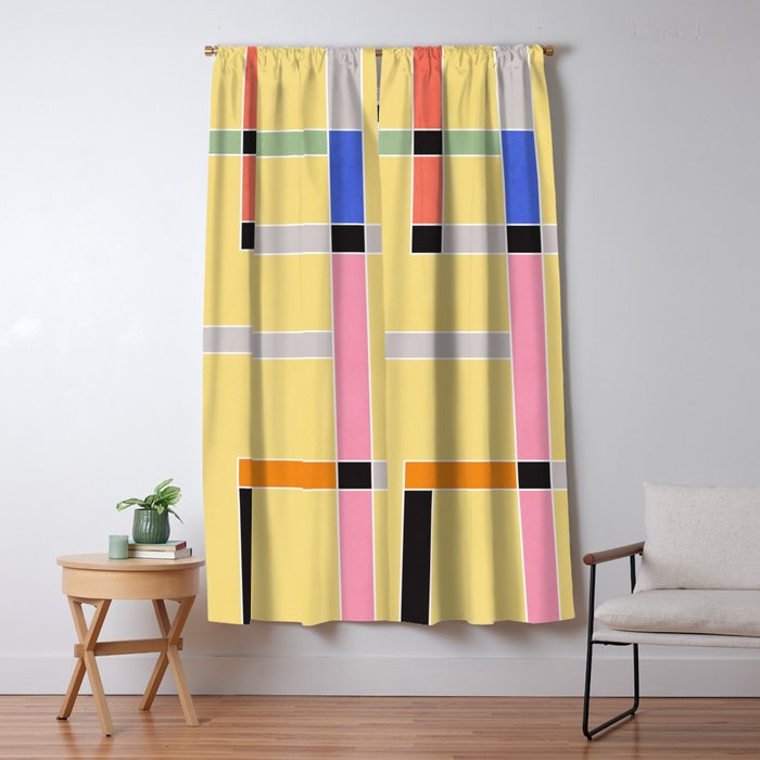 Minimal Geometric Abstraction 63 Window Curtain Gallery Image 5