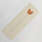 Vintage Tulip Minimalism - Red Yoga Mat Gallery Image 1