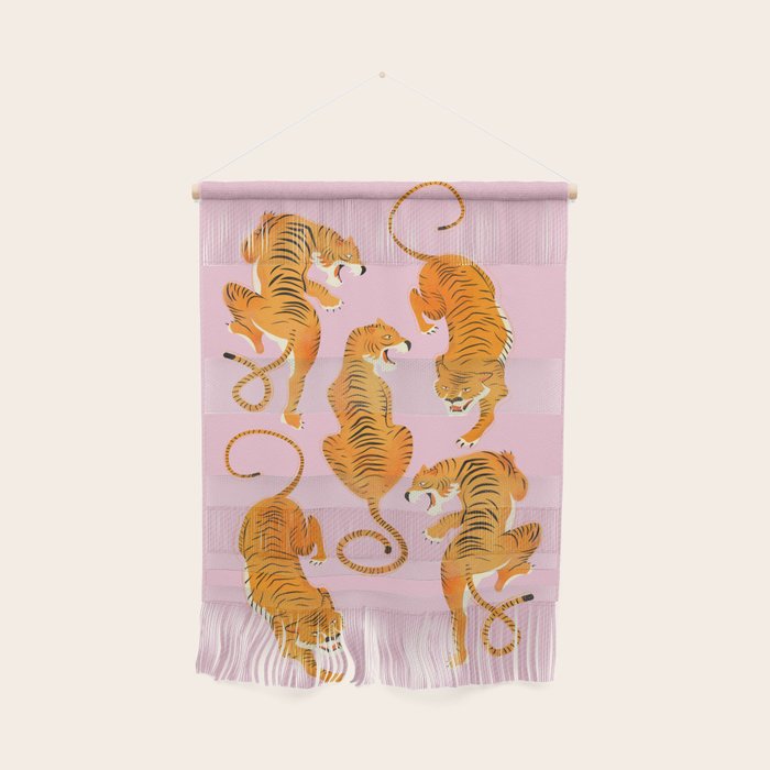 Three fierce tigers Wall Hanging Gallery Image 1
