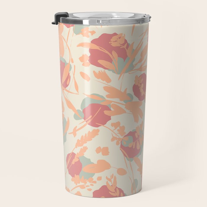 Abstract wild garden 2SM Travel Mug Gallery Image 3