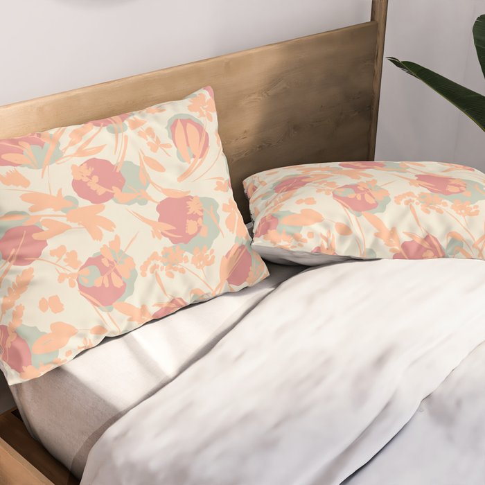 Abstract wild garden 2SM Pillow Sham Gallery Image 2