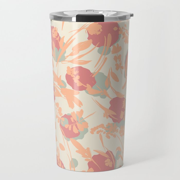 Abstract wild garden 2SM Travel Mug Gallery Image 1