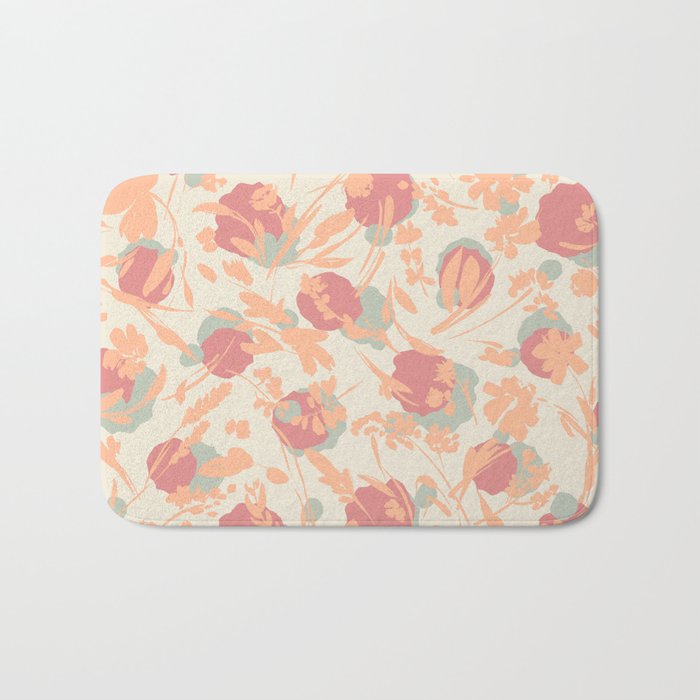 Abstract wild garden 2SM Bath Mat Gallery Image 1