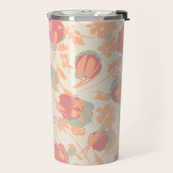 Abstract wild garden 2SM Travel Mug Gallery Image 2