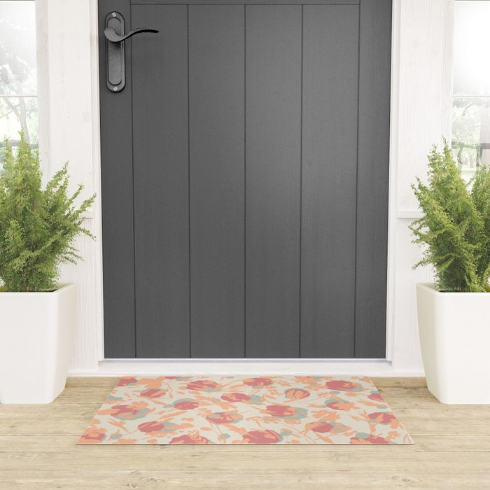 Abstract wild garden 2SM Welcome Mat Gallery Image 3