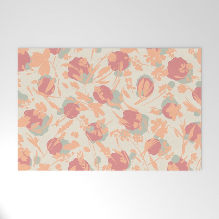 Abstract wild garden 2SM Welcome Mat Gallery Image 1