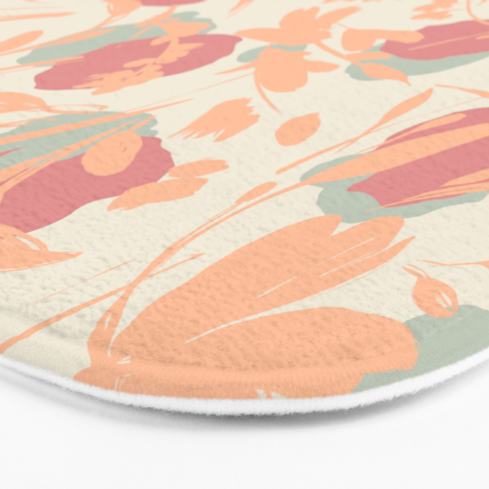 Abstract wild garden 2SM Bath Mat Gallery Image 3