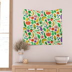 Fruits and Vegetables Wall Tapestry Gallery Image 2