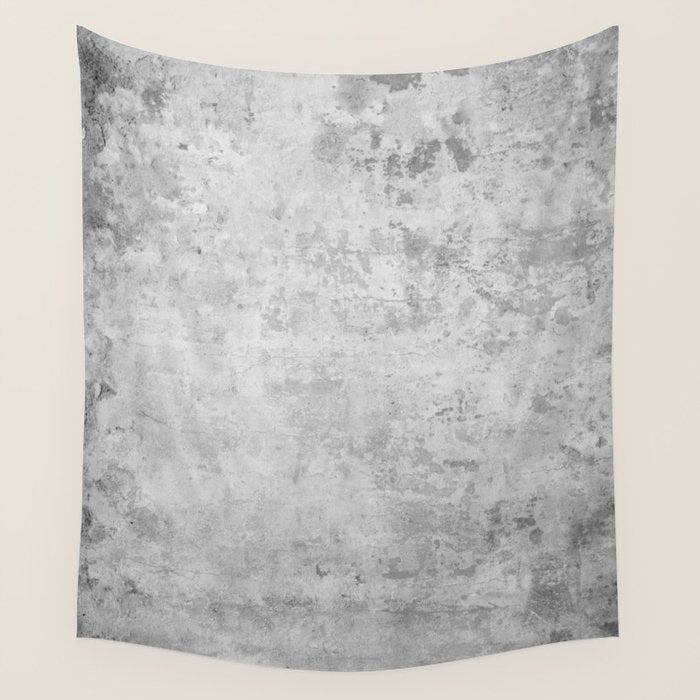 concrete wall vintage grey background,  wall texture * Wall Tapestry Gallery Image 1