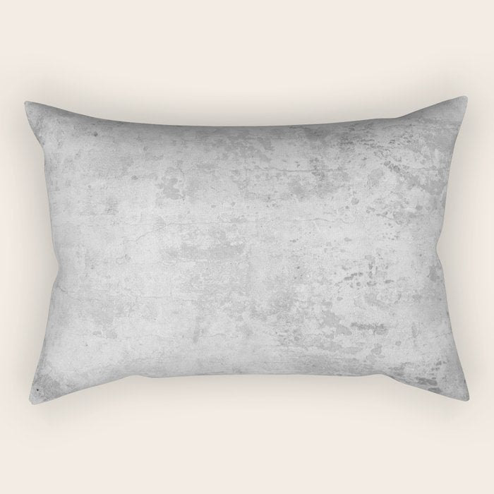 concrete wall vintage grey background,  wall texture * Rectangular Pillow Gallery Image 1