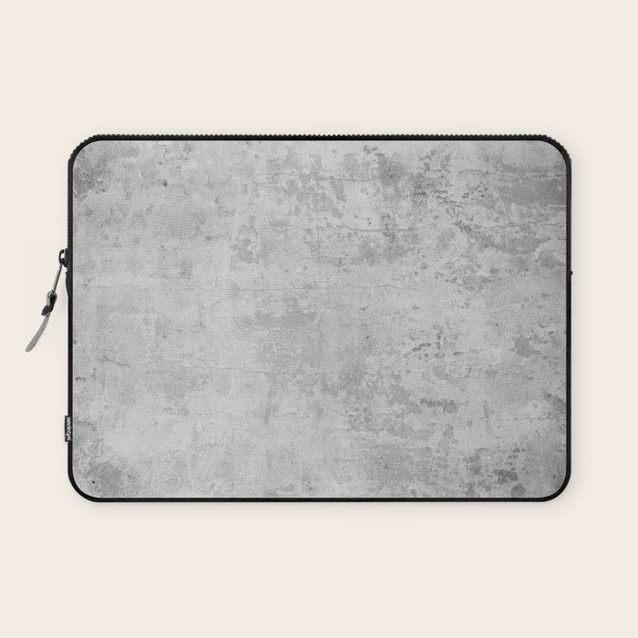 concrete wall vintage grey background,  wall texture * Laptop Sleeve Gallery Image 1