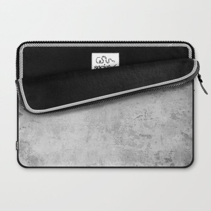 concrete wall vintage grey background,  wall texture * Laptop Sleeve Gallery Image 2