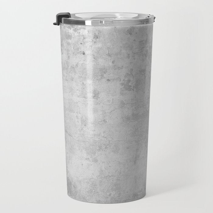 concrete wall vintage grey background,  wall texture * Travel Mug Gallery Image 3