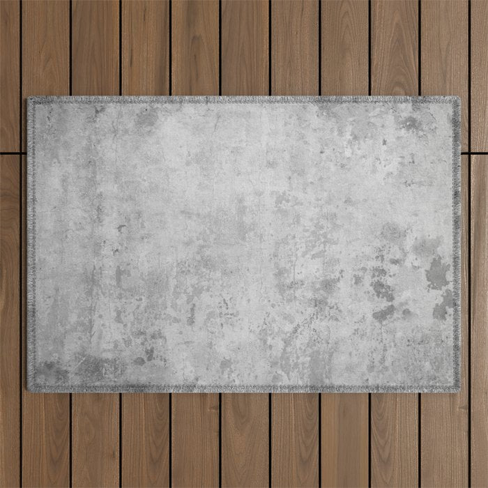 concrete wall vintage grey background,  wall texture * Outdoor Rug Gallery Image 1