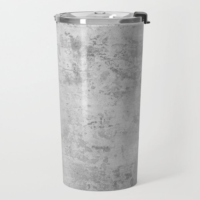 concrete wall vintage grey background,  wall texture * Travel Mug Gallery Image 2