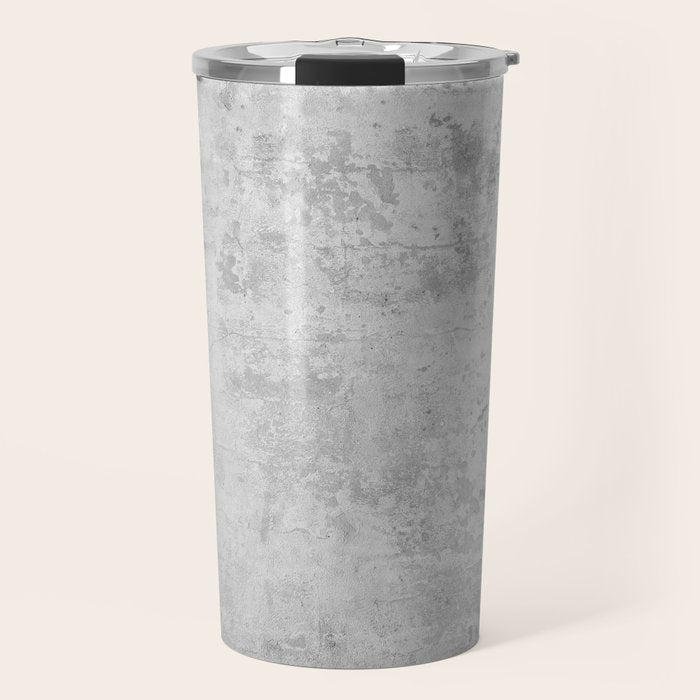 concrete wall vintage grey background,  wall texture * Travel Mug Gallery Image 1