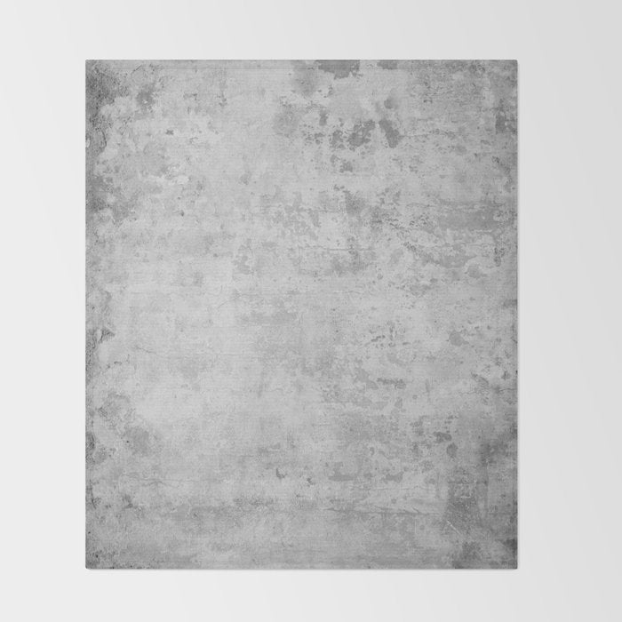 concrete wall vintage grey background,  wall texture * Throw Blanket Gallery Image 2