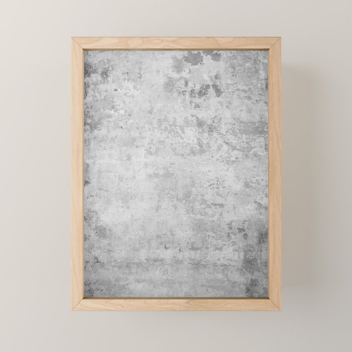 concrete wall vintage grey background,  wall texture * Mini Art Print Gallery Image 1