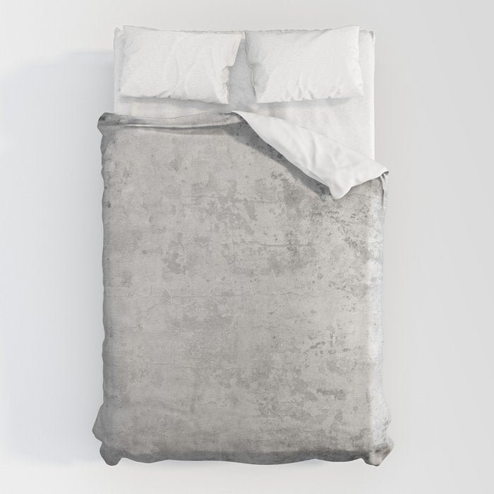 concrete wall vintage grey background,  wall texture * Duvet Cover Gallery Image 6
