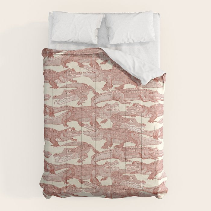 just alligators paprika Comforter Gallery Image 1