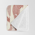 just alligators paprika Throw Blanket Gallery Image 3