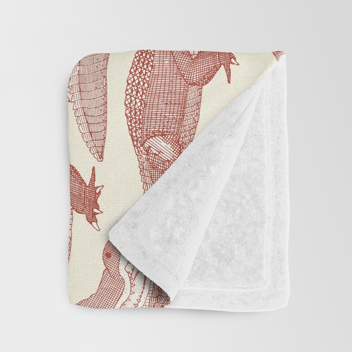 just alligators paprika Throw Blanket Gallery Image 3