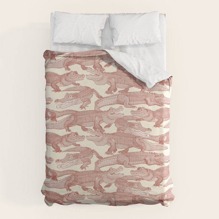 just alligators paprika Duvet Cover Gallery Image 6