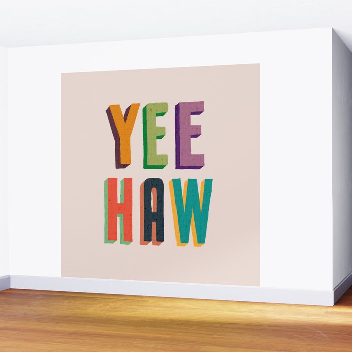 Yee haw Wall Mural Gallery Image 2