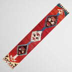 Bijar Antique Kurdish Persian Kilim Print Table Runner Gallery Image 3