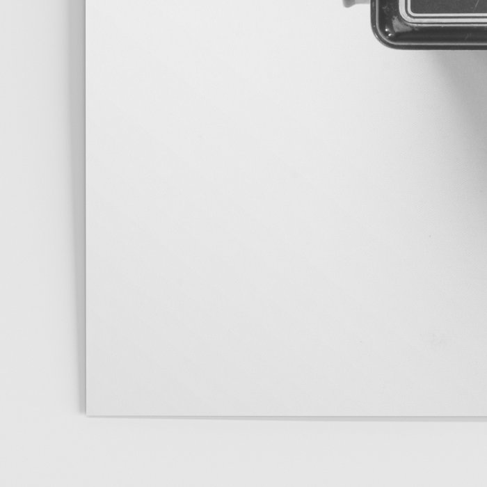 A Kodak Brownie analog vintage camera on a white background  Retro photography in black and white Poster Gallery Image 3