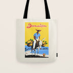 Jamaica Vintage Travel Poster, 1950 Tote Bag Gallery Image 1
