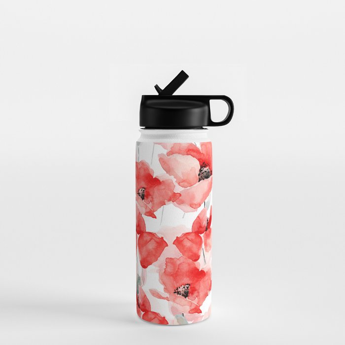 Poppies   Water Bottle Gallery Image 1
