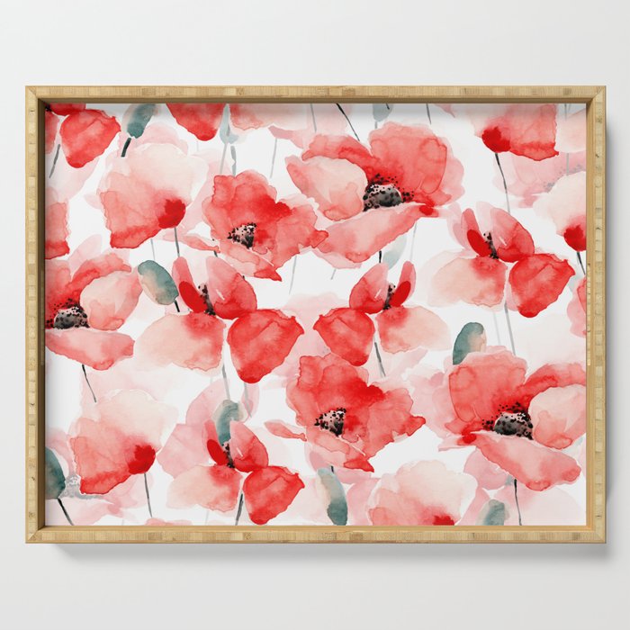 Poppies   Serving Tray Gallery Image 1