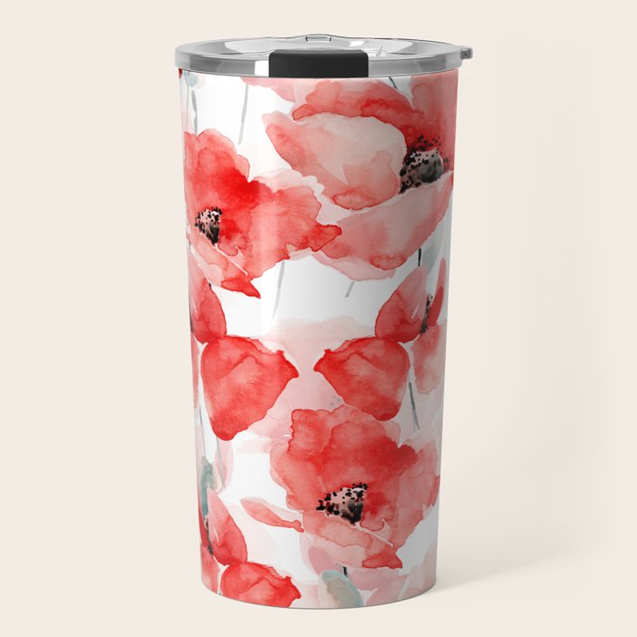 Poppies   Travel Mug Gallery Image 1