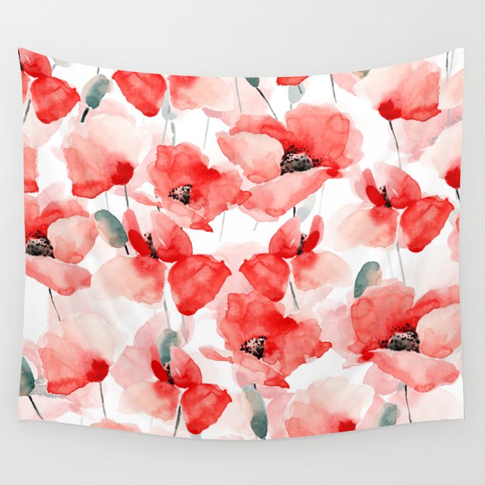 Poppies   Wall Tapestry Gallery Image 1