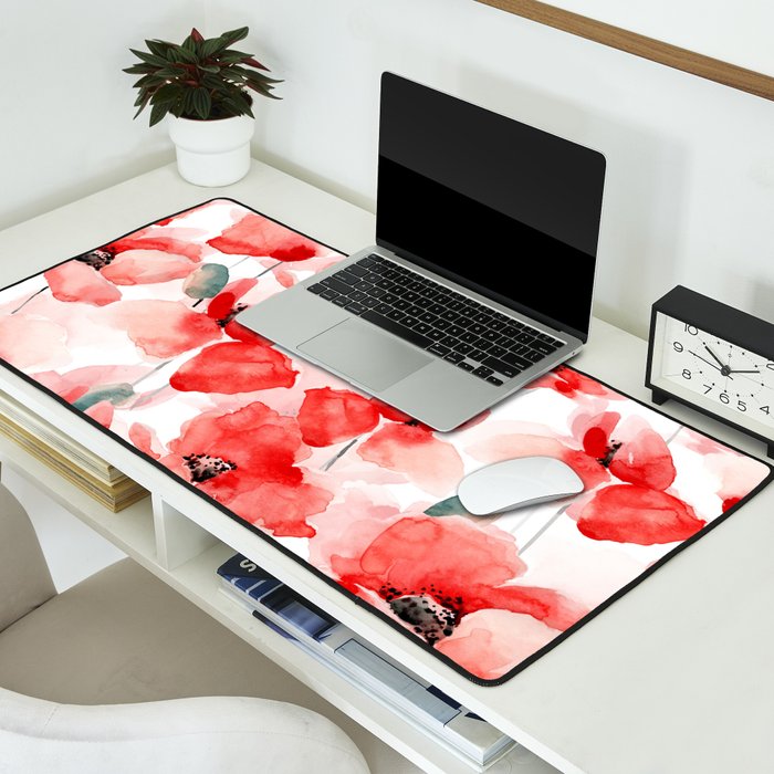Poppies   Desk Mat Gallery Image 2
