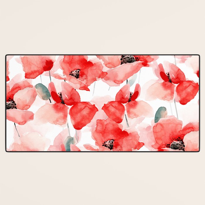 Poppies   Desk Mat Gallery Image 3